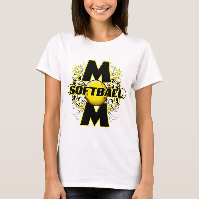 Softball Mom (cross) copy.png T-Shirt (Front)