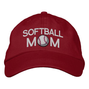 Softball Mom Embroidered Baseball Cap