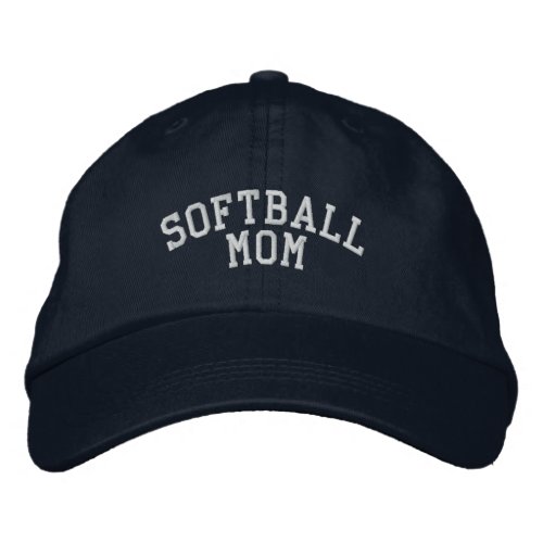 Softball Mom Embroidered Hat