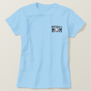 Softball Mom Embroidered Shirt