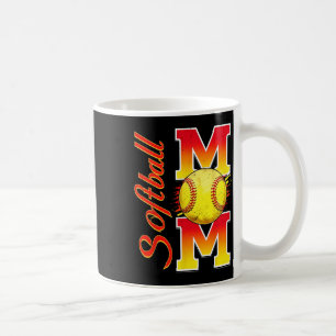 Softball Mom Funny Baseball Mom Mother's Day Softb Coffee Mug