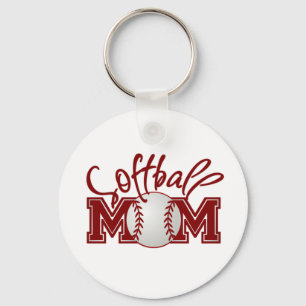 Softball MOM Keychain