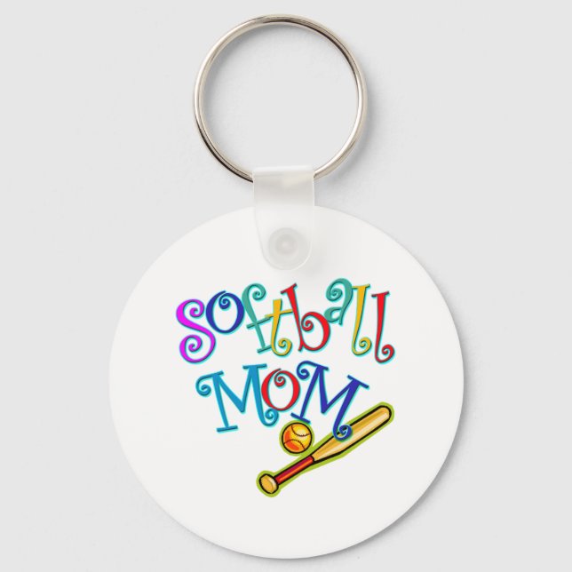 Softball Mom Keychain (Front)