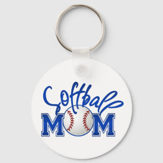 Softball Mom Keychain