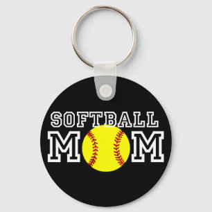 Softball Mom Keychain