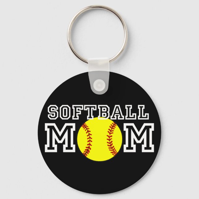 Softball Mom Keychain (Front)