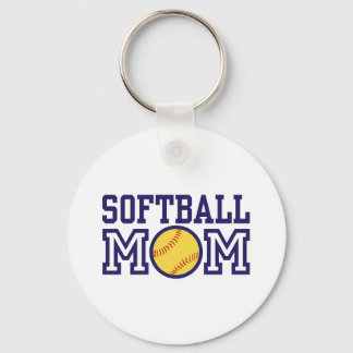 Softball Mom Keychain