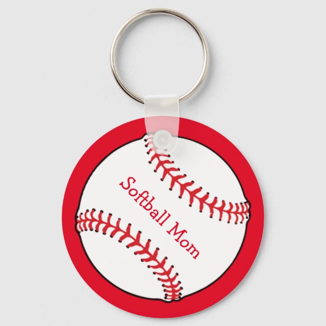 Softball Mom Keychain (Front)