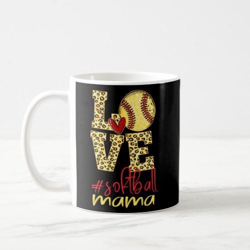 Softball Mom Leopard Baseball Mama MotherS Day 20 Coffee Mug