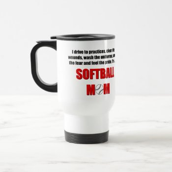 Softball Mom Personalized Mug by mybabytee at Zazzle