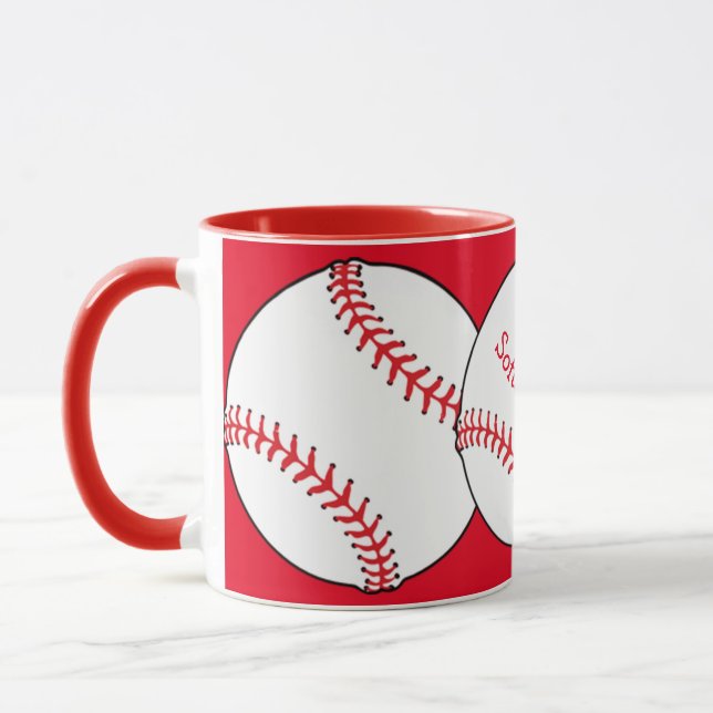 Softball Mom Ringer Mug (Left)
