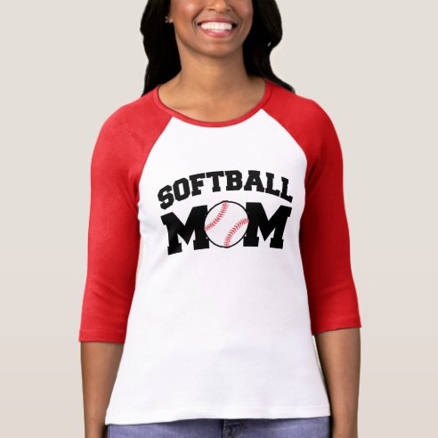 Softball Mom T-Shirts - Softball Mom T-Shirt Designs | Zazzle