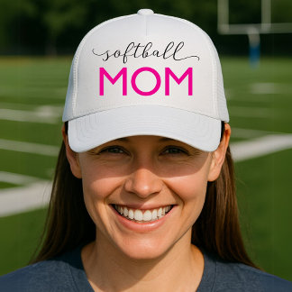 Softball Mom Sporty Trucker Hat