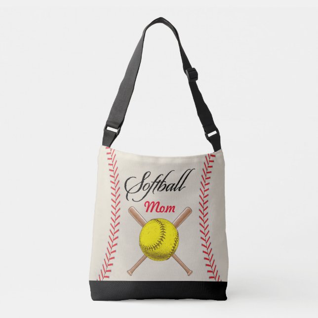 Softball Mom Tote Bag (Front)