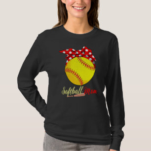 Softball Mom Vintage Mama Mother Women T-Shirt