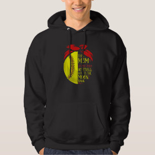 Softball  Mom Women Pitcher Catcher Girls Hoodie