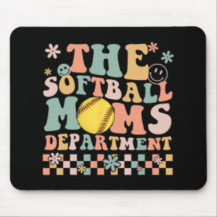 Softball Moms Department Fun Mothers Day Costume Mouse Pad