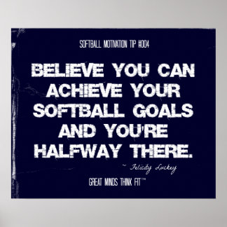 Softball Quotes Posters | Zazzle