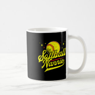 Softball Nannie Of A Softball Player Nannie Coffee Mug