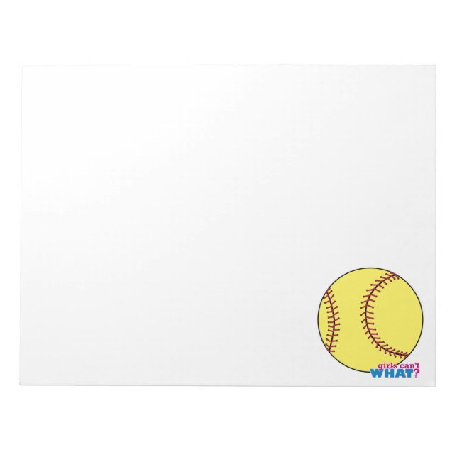 Softball Notepad (Front)