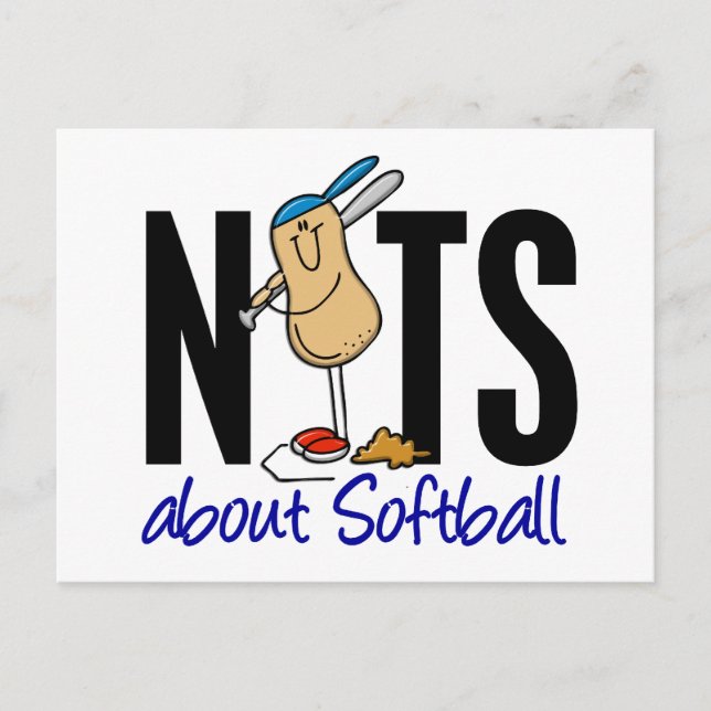 Softball Nut 2 Postcard (Front)