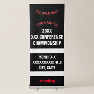 Softball or Baseball Conference Tournament Signage Retractable Banner