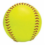 Softball Ornament<br><div class="desc">Photo sculpture fastpitch softball ornament.</div>