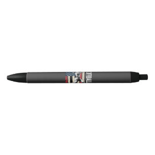 Softball Papa American US Flag Pen