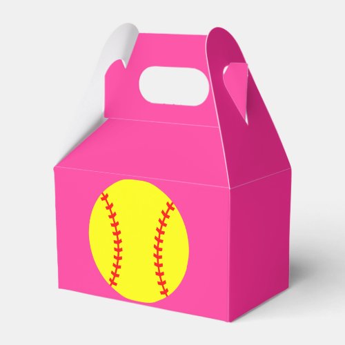 Softball Party Favor Box Birthday Favor Box