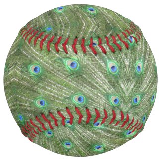 Softball - Peacock Tail Feathers