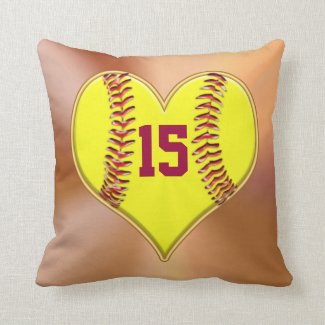 Softball Pillows for Girls Softball Room Themes