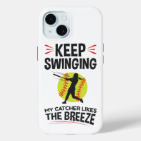 Softball Pitcher Funny Keep Swinging Breeze