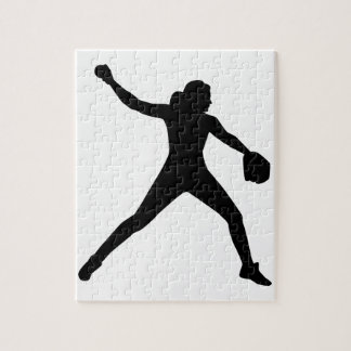 Softball pitcher jigsaw puzzle