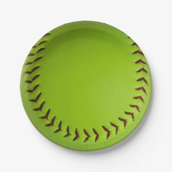 Softball Plates by Softball_designs_JMA at Zazzle
