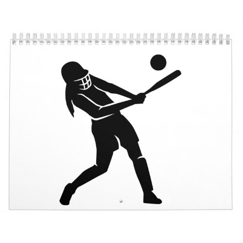 Softball player calendar