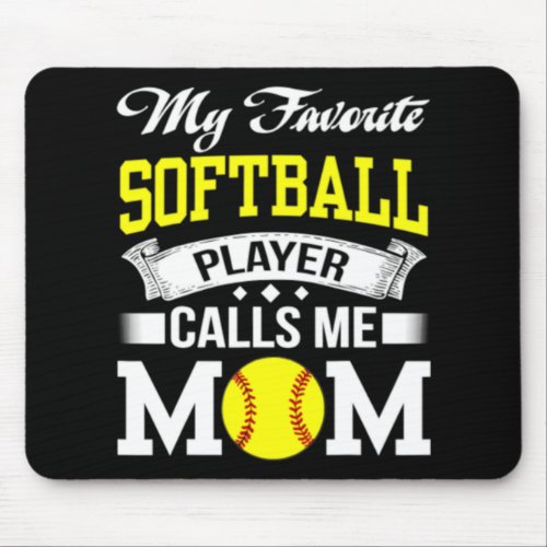 Softball player calls mom mouse pad