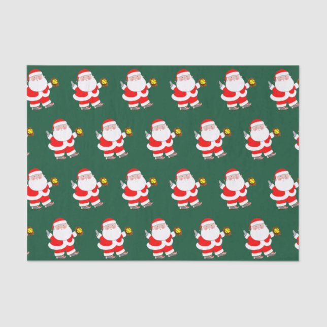 Softball Player Christmas Tissue Paper (Front)