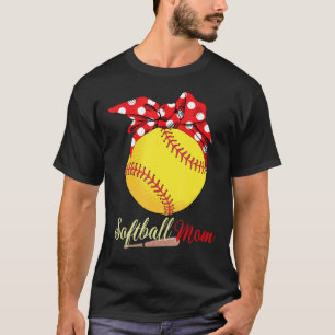Softball Player Mom Mother's Day Pitcher Catcher T-Shirt
