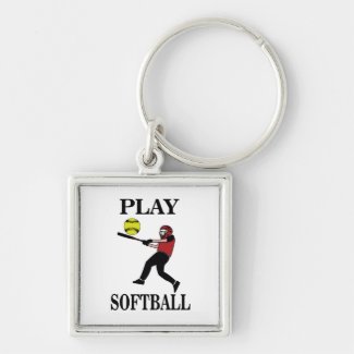Softball Player Play Softball
