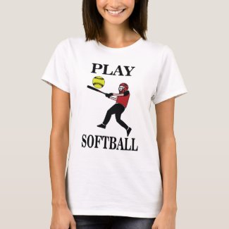 Softball Player Play Softball