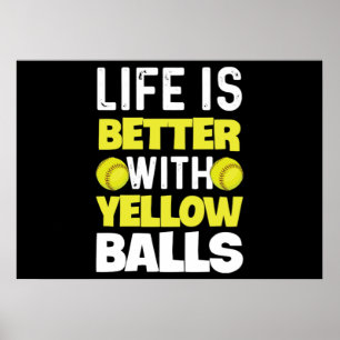 Softball Quote for a Softball Pitcher Poster