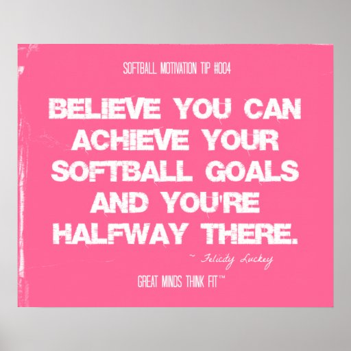 Softball Quotes in Threads 004 Print | Zazzle