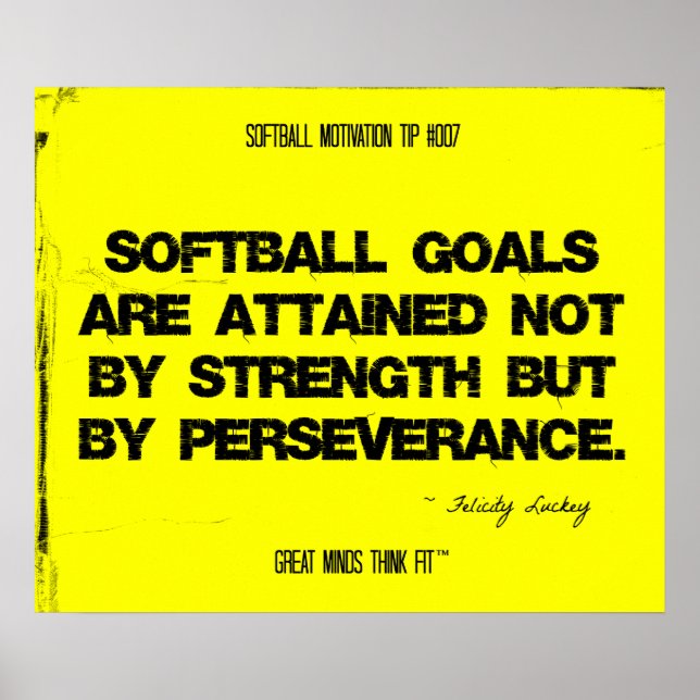 Softball Quotes Posters, Unique Designs