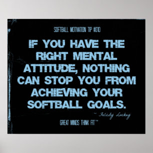 Softball Quotes in Threads 010 Poster