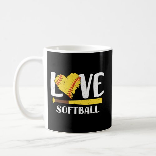 Softball Saying Love Softball Forn Coffee Mug