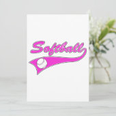 softball script text logo pink (Standing Front)
