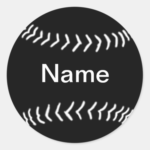 Softball Silhouette Sticker Black