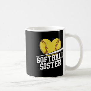 Softball Sister Fastpitch Family Matching Fan  Coffee Mug