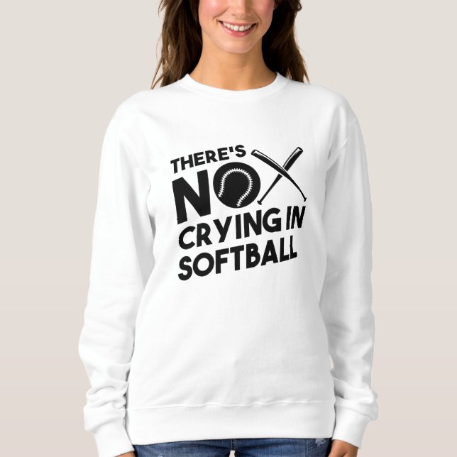 Softball Softball-Racket Sweatshirt (Front)