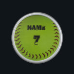Softball Speaker<br><div class="desc">Speaker with Softball image. Personalize with your favorite players name and Jersey number</div>